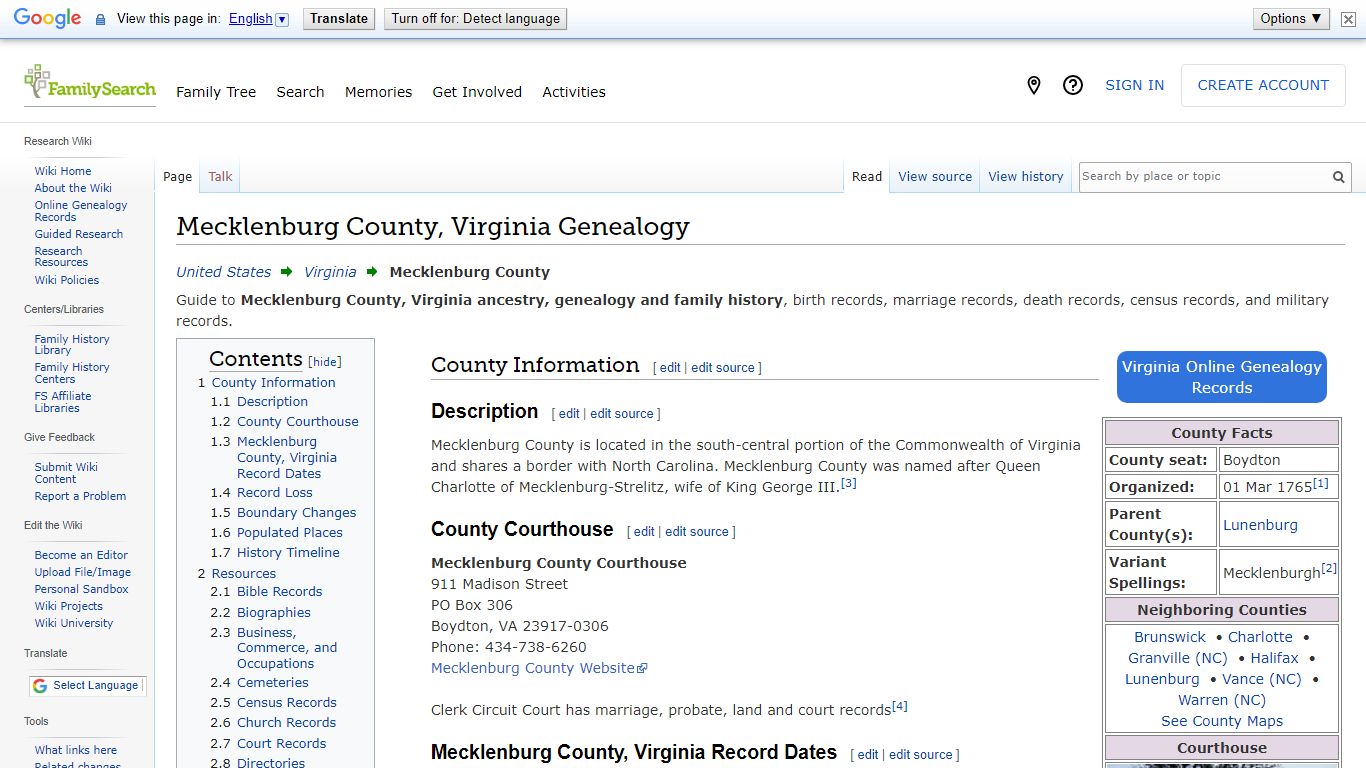 Mecklenburg County, Virginia Genealogy • FamilySearch